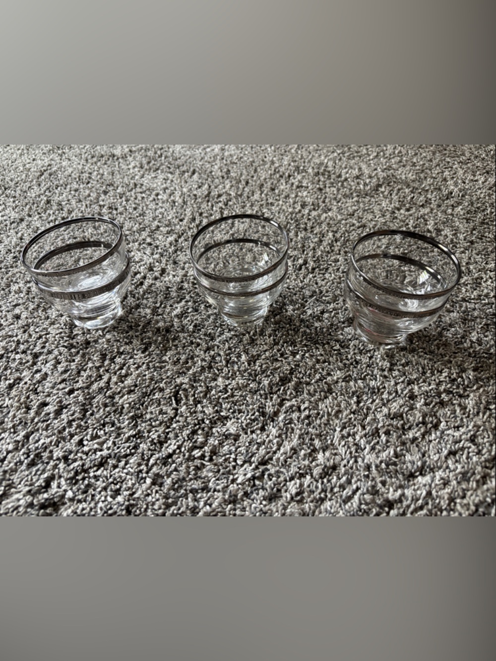 Vintage Glass Desert Cups